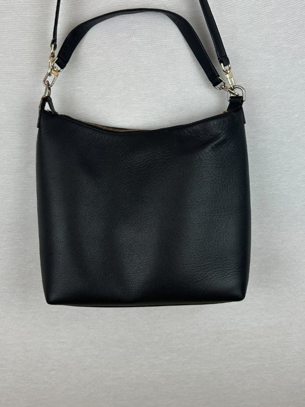 KATE SPADE NEW YORK GREENE STREET KAIA PEBBLED LEATHER SHOULDER BAG IN BLACK - Picture 6 of 12